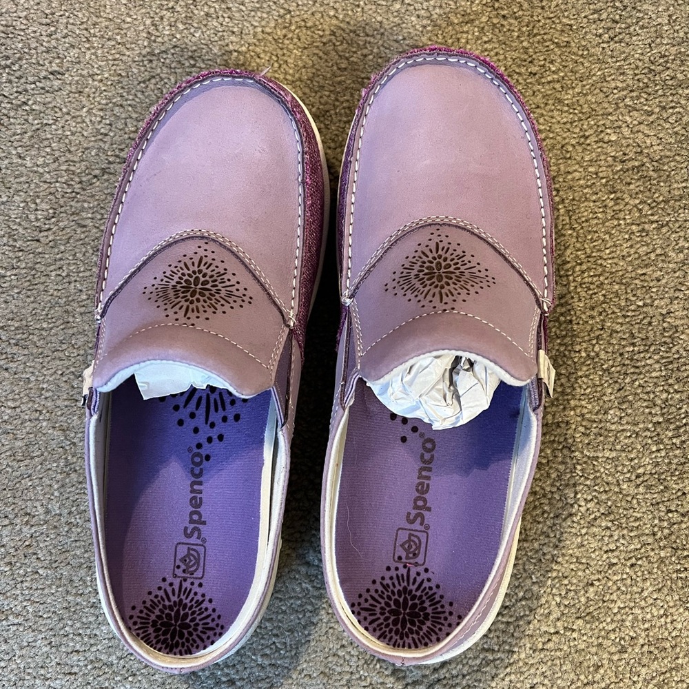 Spenco slide mules. New(no box) light purple. Womens size 8